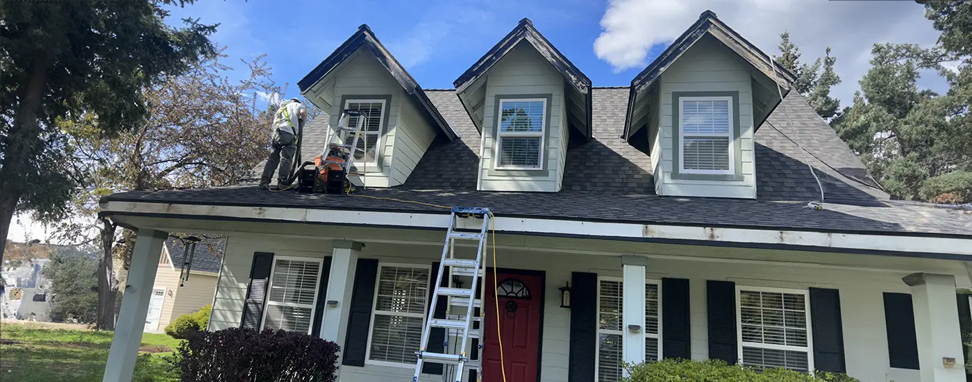Roof cleaning service in Spokane