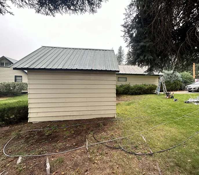 Interior and exterior painting services displayed in a beautifully painted home.