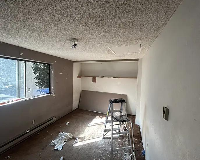 preparing a room before interior painting